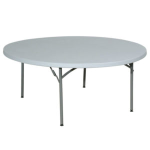 Loc'Ambiances vous propose à la location la table pliante ronde 150cm