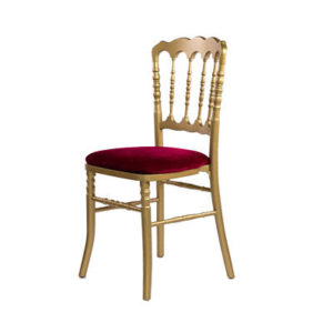 Loc'Ambiances vous propose à la location la chaise napoleon dorée pour vos mariages