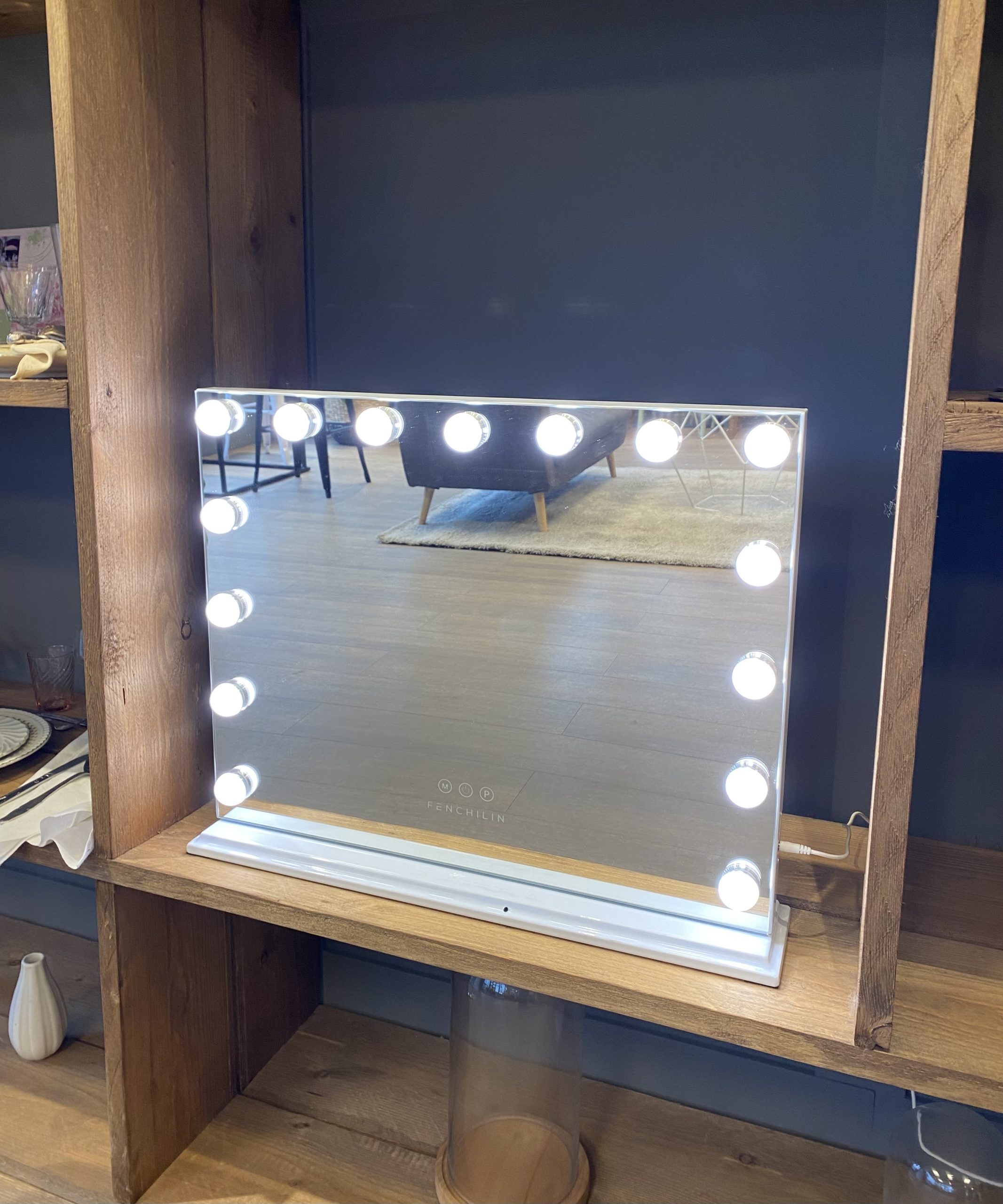 Miroir De Coiffeuse Style Soleil En Fer - Cadre Rayonnant 50 Cm - Neuf Arterameferro