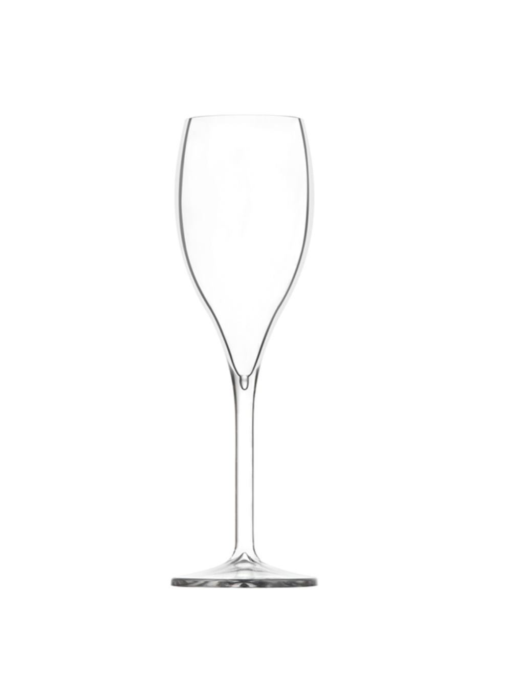Paris Prix Lot de 6 Flûtes à Champagne Réutilisable Plastique 14cl Transparent pas cher