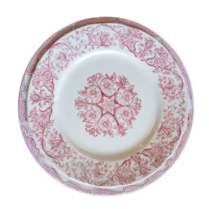 Ensemble d'Assiettes Rose - Gamme vintage