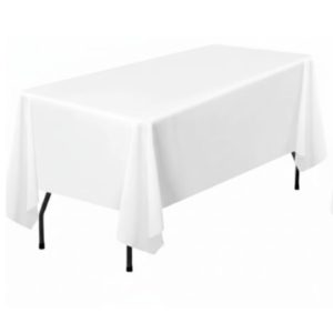 Location de nappe blanche en polyester chez Loc'Ambiances à Dijon