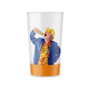 Ecocup loc'ambiances transparent personnalisé avec personnage imprimé pour festival, soirée et événement festif